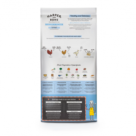 Harper and Bone Cat Kitten Flavours Farm 5 Kg