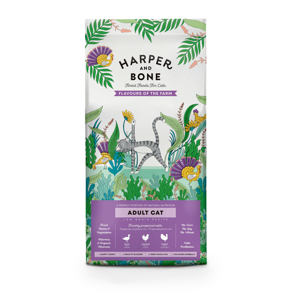 Harper and Bones Cat Adult Flavours Farm