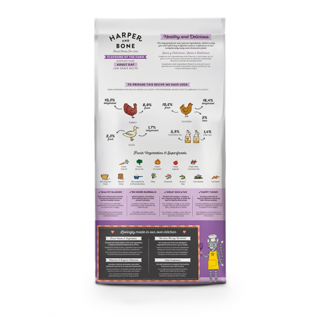 Harper and Bones Cat Adult Flavours Farm