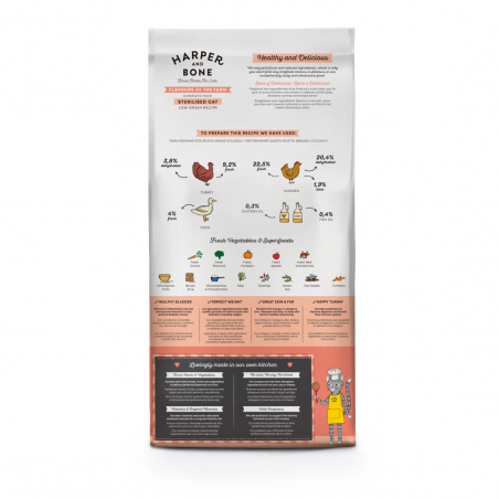Harper and Bone Cat Sterilised Flavours Farm 5 kg