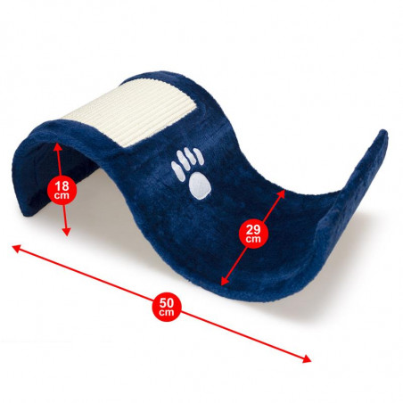 Arquivet Rascador gatos con forma de Ola Azul