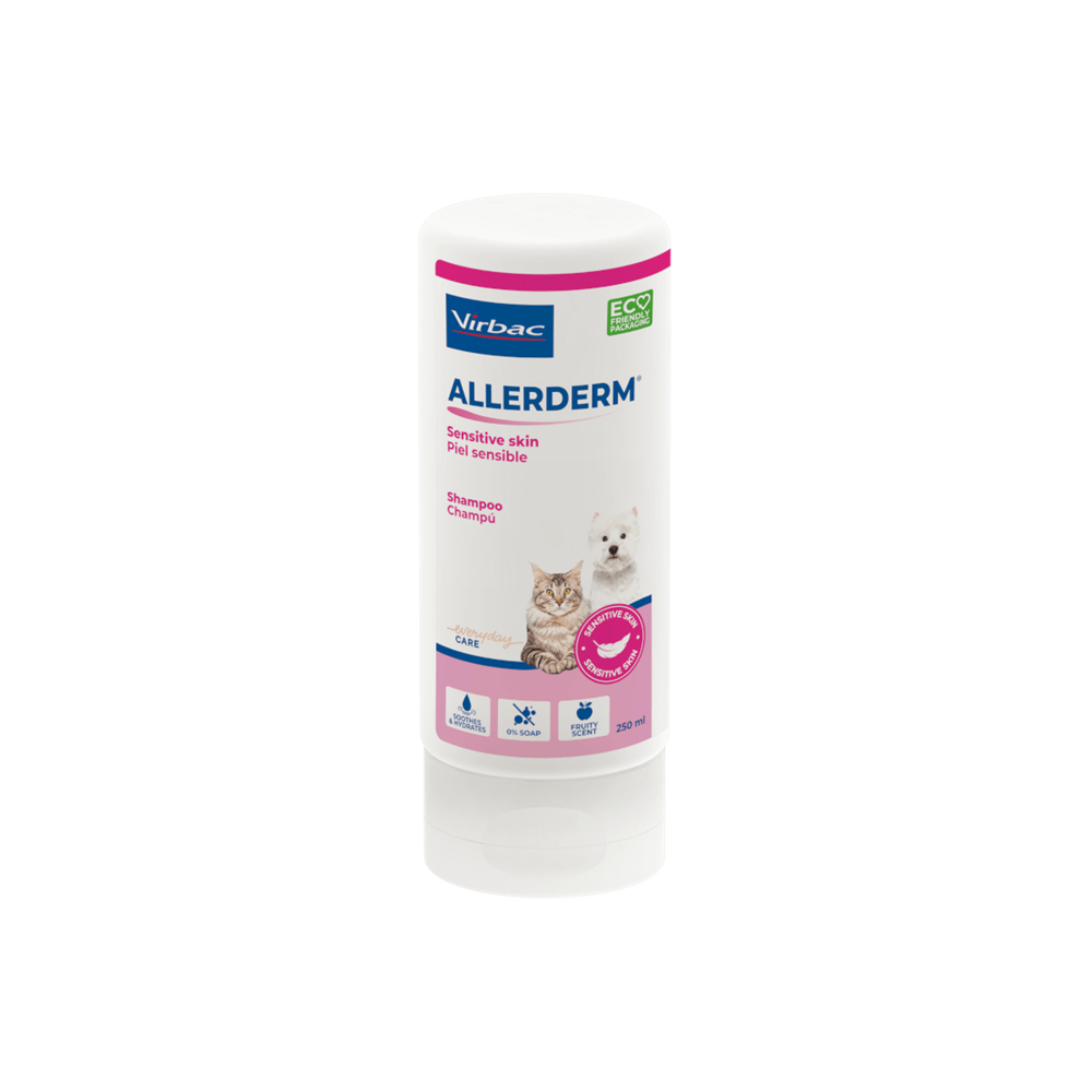 Virbac Champú para Perros y Gatos Allerderm Piel Sensible 250 ml