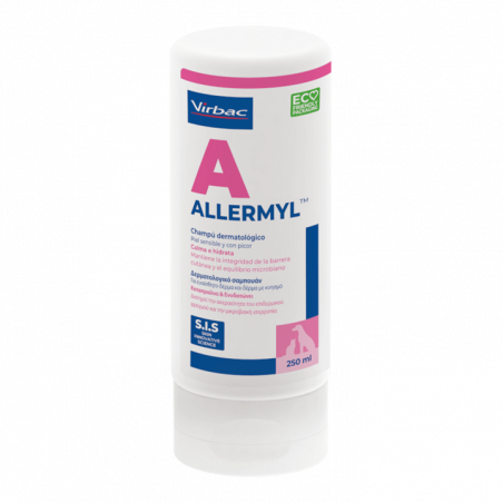 Virbac Champú para Perros y Gatos Allermyl Champú Dermatológico 250 ml