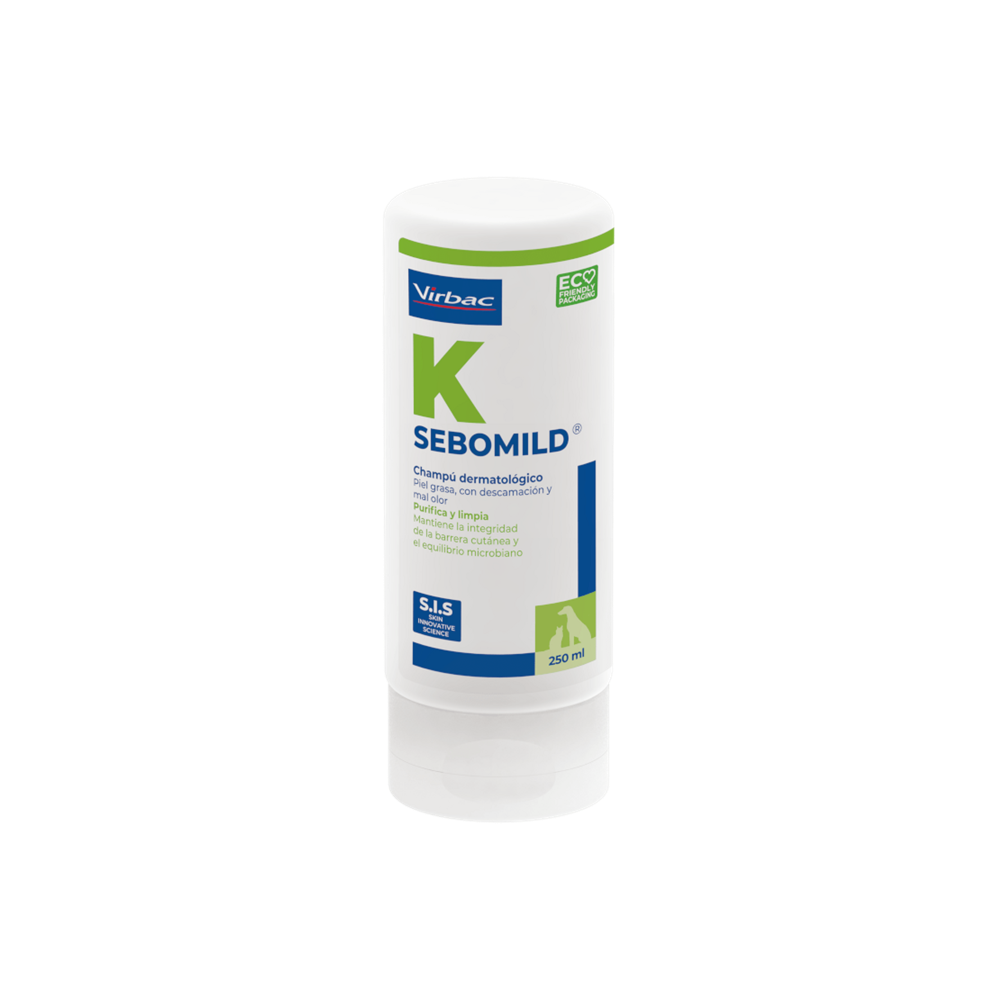 Virbac Sebomild Champú Dermatológico para Perros y Gatos