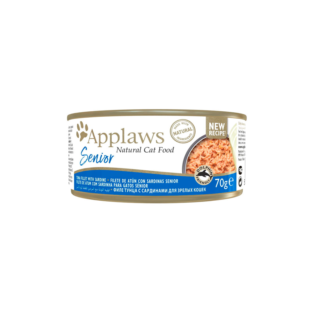 Applaws Lata Gato Senior 70 gr Atún y Sardina