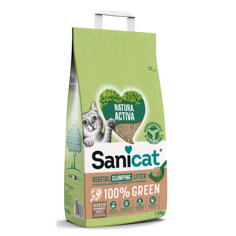 Sanicat Arena Vegetal Aglomerante Natura Activa 100% Green