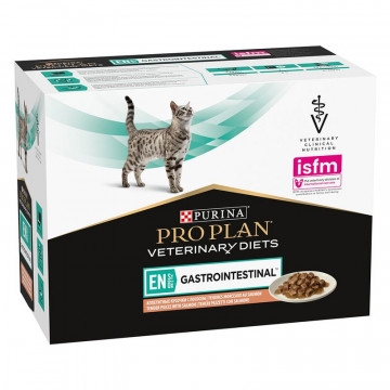 Imagen de Purina Pro Plan Veterinary Diets Gato Gastrointestinal Salmón 85 gr - 10 x 85 gr