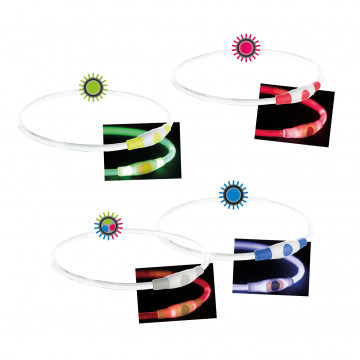 Trixie Collar Anillo con Luz Flash USB para Perros Multicolor