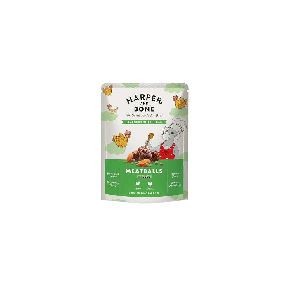 Harper and Bone 300 gr Pouch Albóndigas para Perros FLAVOURS FARM