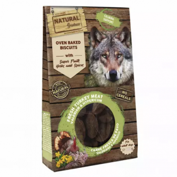 Natural Greatness Galletas horneadas Calming Support con Pavo Fresco con Valeriana e Hipérico