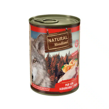 Natural Woodland Lata Perro Pato con Albaricoque y Trufa 400 g
