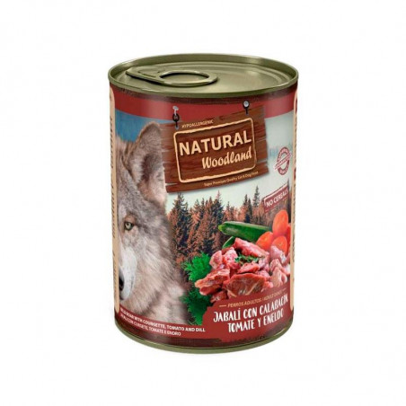 Natural Woodland Lata Perro Ganso con Brócoli y Zanahorias 400 g