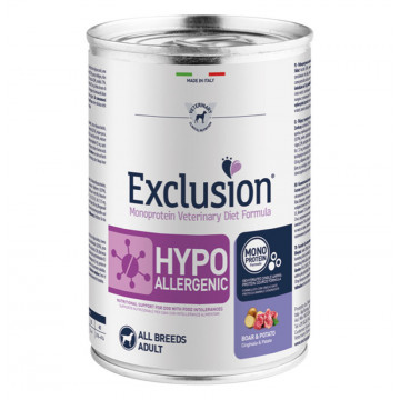 Exclusion Lata Hypo Jabali y Patata para perros 400 Gr