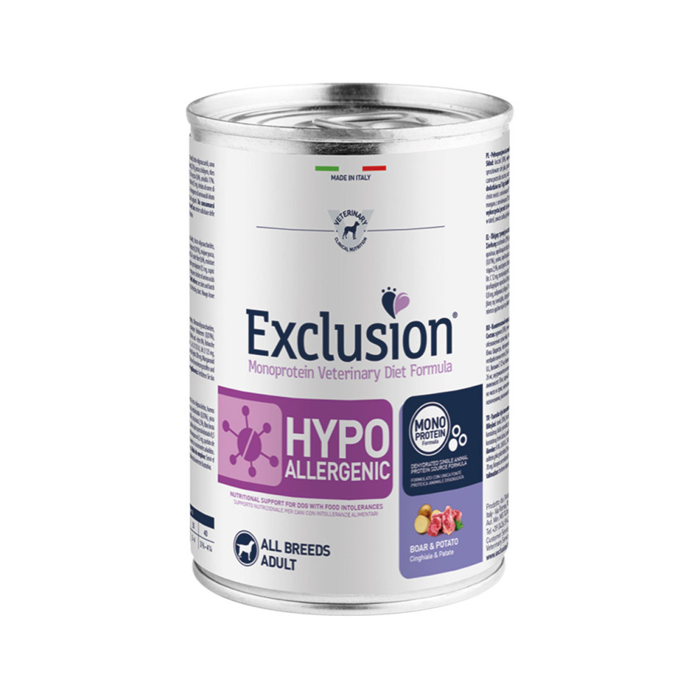 Exclusion Lata Hypo Jabali y Patata para perros 400 Gr