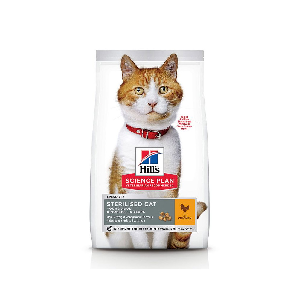 Hill's Pienso Science Plan Sterilised de Pollo para Gatos Adultos 7 kg