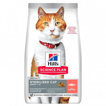 Hill's Pienso Science Plan Sterilised de Salmón para Gatos Adultos  7 Kg