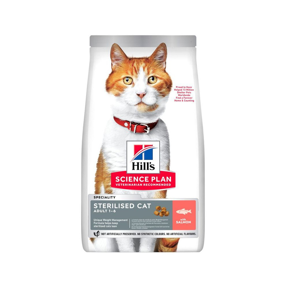 Hill's Pienso Science Plan Sterilised de Salmón para Gatos Adultos  7 Kg