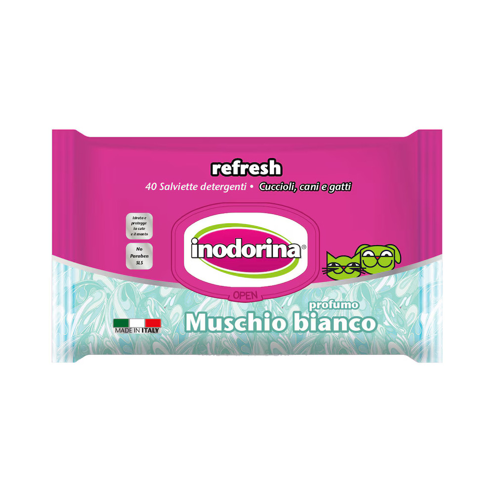 Inodorina Toallitas Refresh  40 Toallitas Musgo