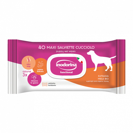 Inodorina Toallitas Funcional Cachorro  40 Toallitas