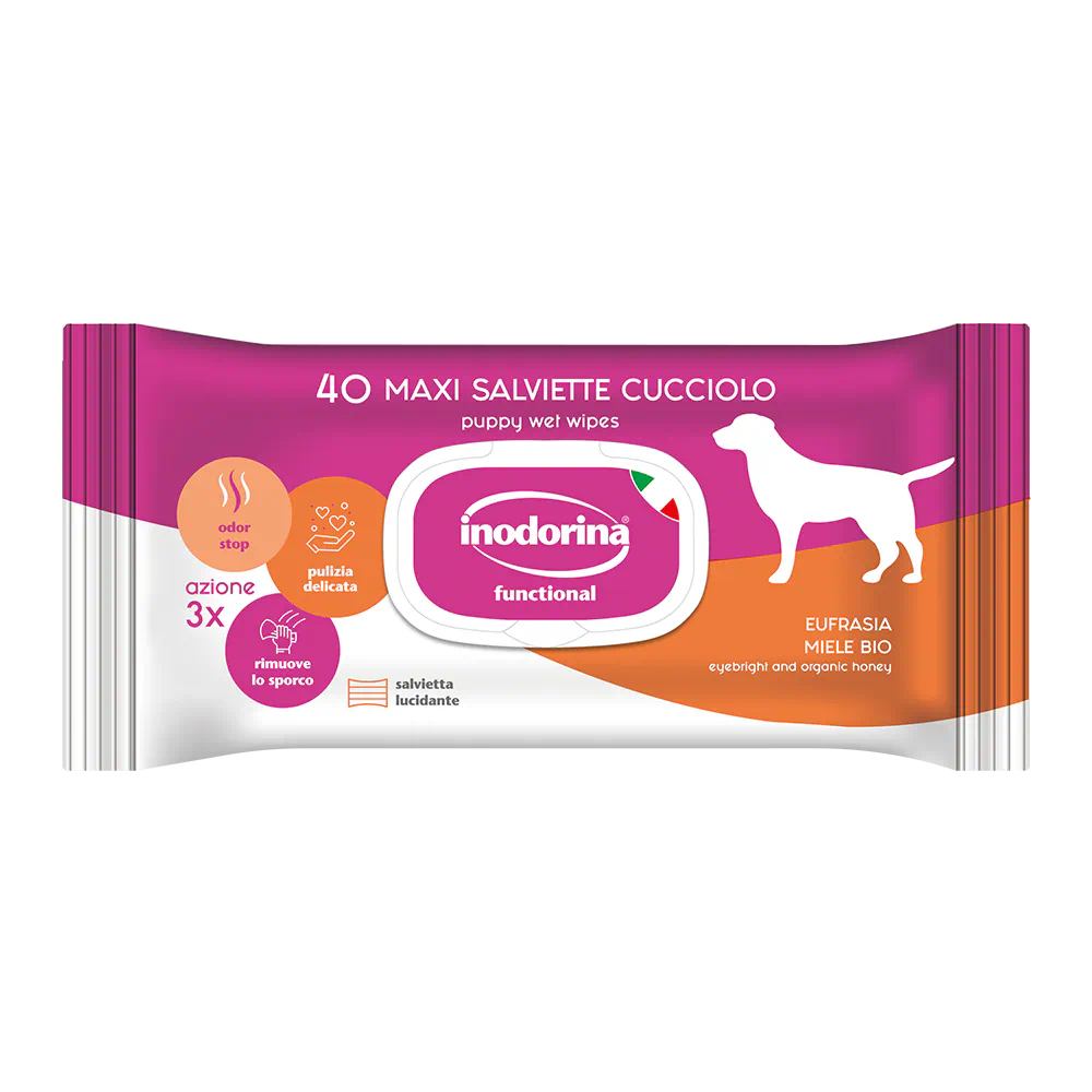 Inodorina Toallitas Funcional Cachorro  40 Toallitas