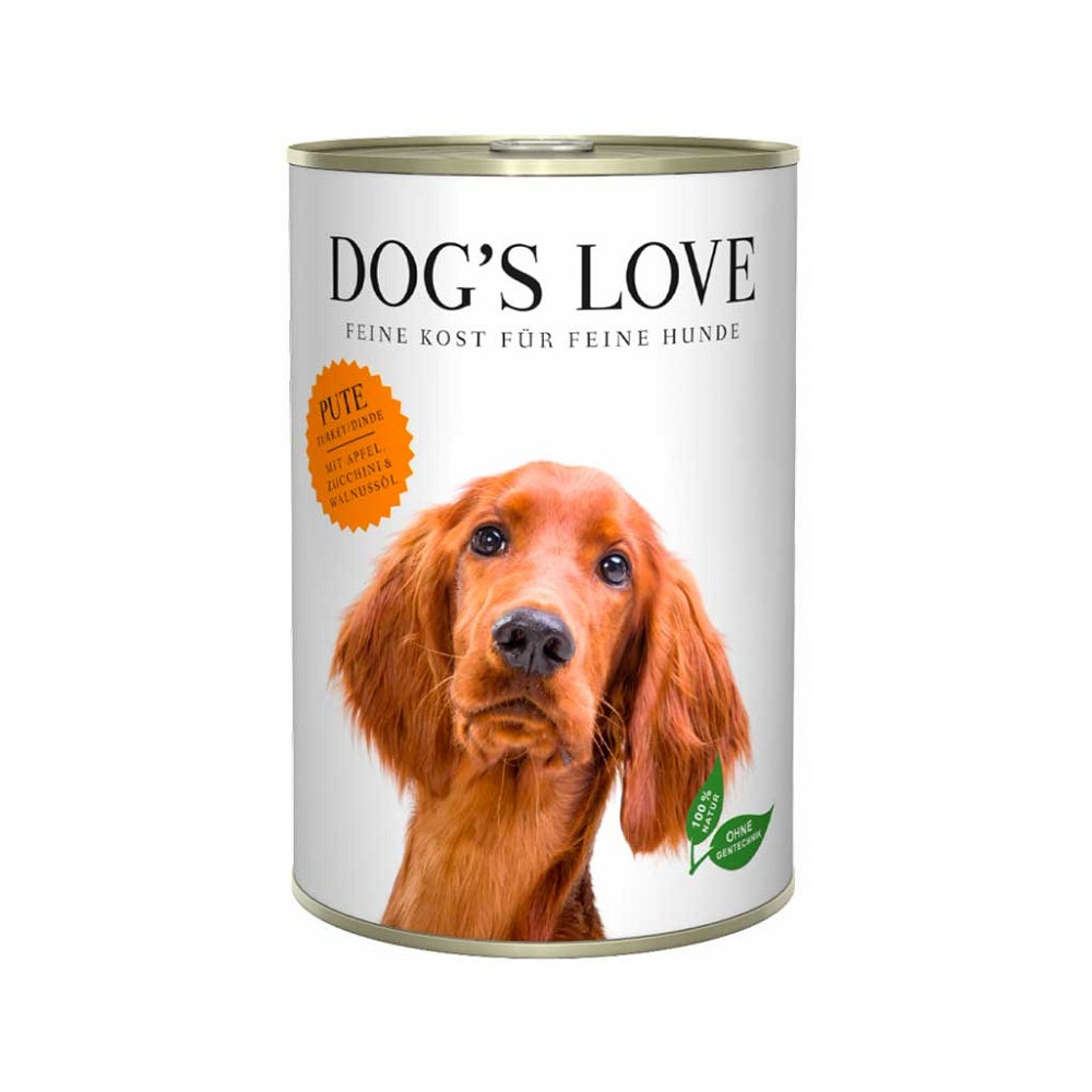 Dog´s Love Lata para Perros Adultos 400 Gr sabor pavo