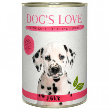 Dog´s Love Lata para Perros Junior 400 Gr sabor ternera