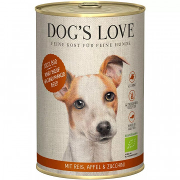Imagen de Dog´s Love Lata para Perros Adultos BIO 400 Gr - Ternera