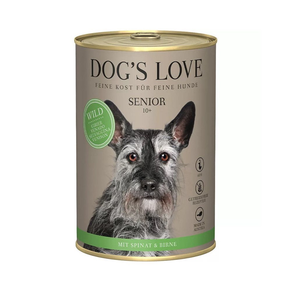 Dog´s Love Lata Senior 400 Gr sabor venado