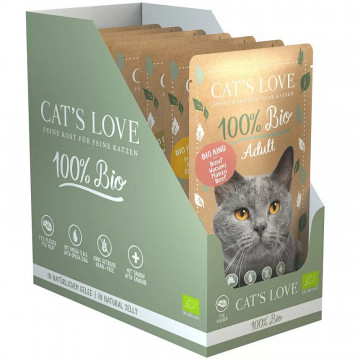 Cat´s Love Sobres en Gelatina para Gatos Adultos BIO Multipack