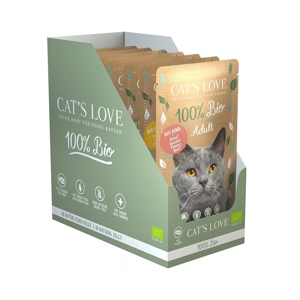 Cat´s Love Sobres en Gelatina para Gatos Adultos BIO Multipack