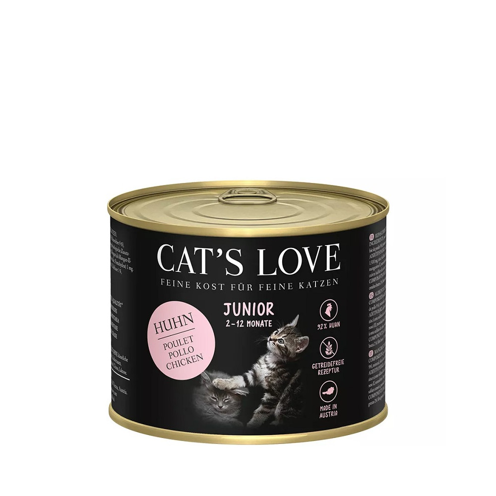 Cat´s Love Latas para Gatos Junior 200 Gr sabor pollo