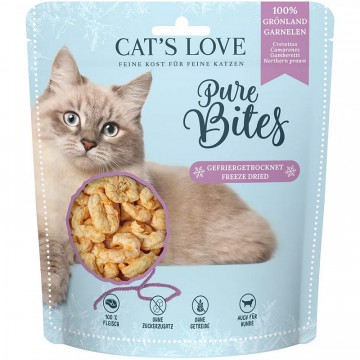 Cat´s Love Snacks para Gatos Monoproteico 30 Gr sabor camarón