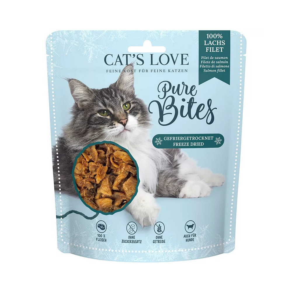 Cat´s Love Snacks para Gatos Monoproteico 50 Gr sabor salmón