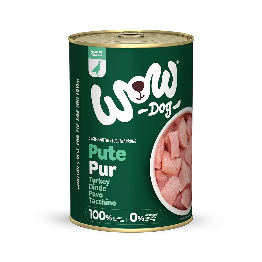 Wow Lata de Puro Pavo para Perros