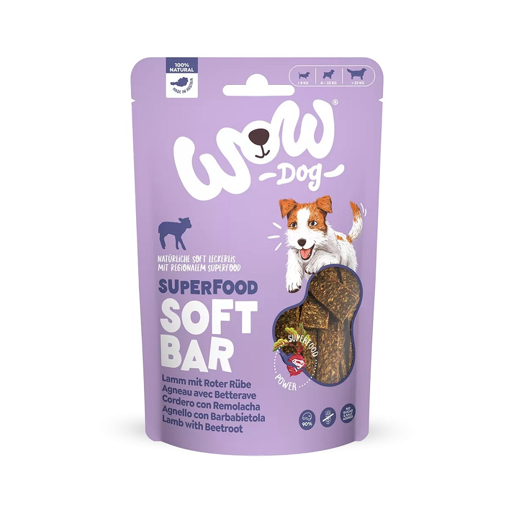 Wow Snacks Barritas de Cordero con Remolacha para Perros