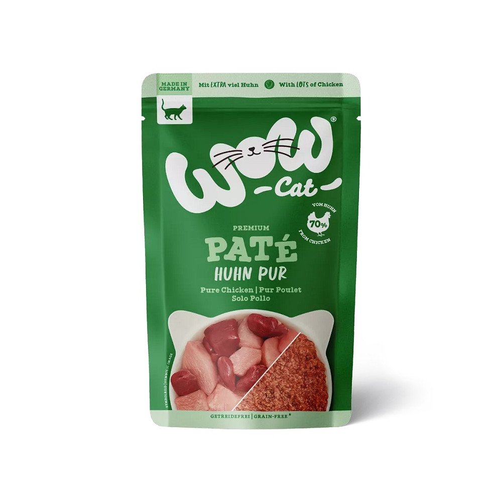 Wow Pate en Sobre de Puro Pollo para Gatos