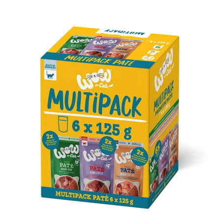 Wow Multipack Pate en Sobre para Gatos Adultos
