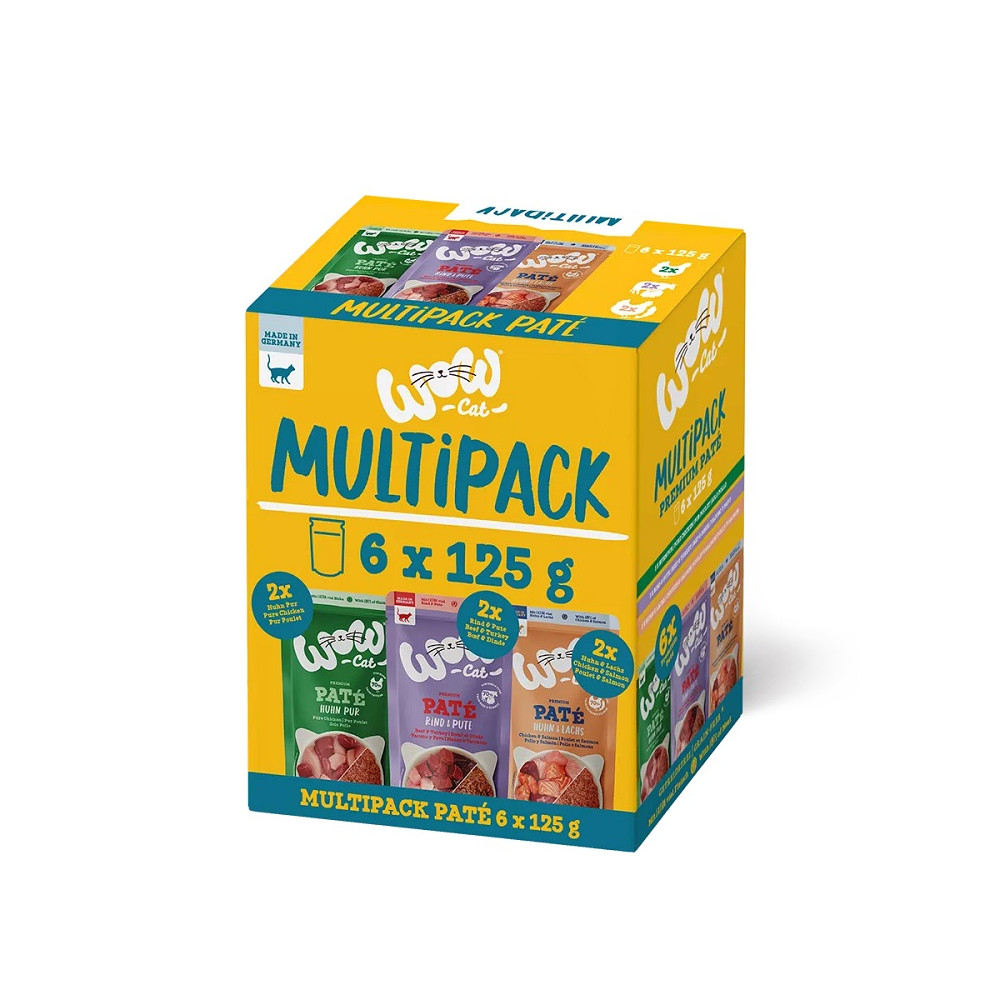Wow Multipack Pate en Sobre para Gatos Adultos
