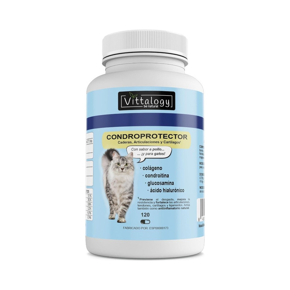 Vittalogy Condroprotector Para Gatos 120 Cápsulas