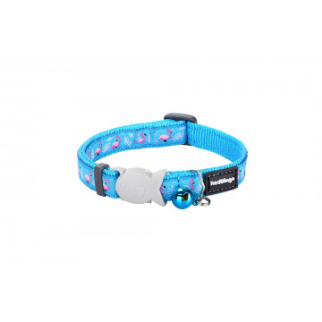 Gloria Red Dingo Collar para Gato Style FLAMINGO TURQUOISE