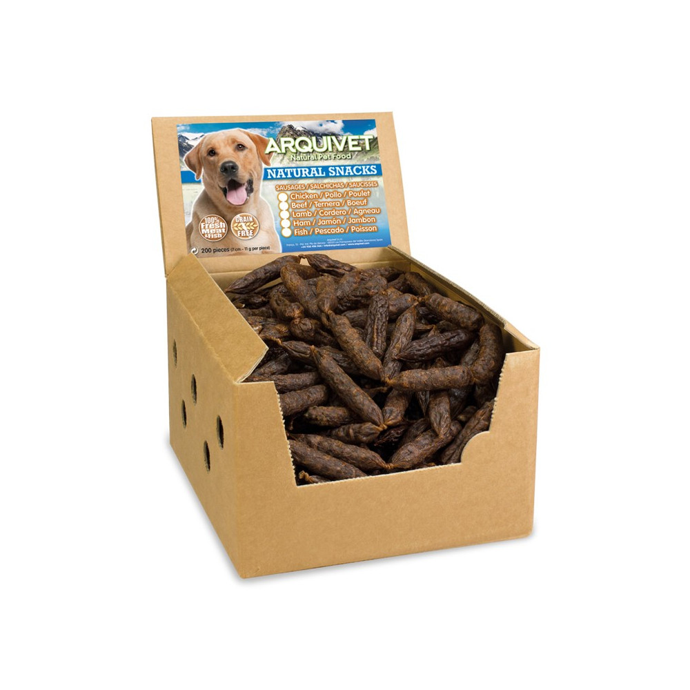 Arquivet Caja de Salchichas para Perros 200 unidades