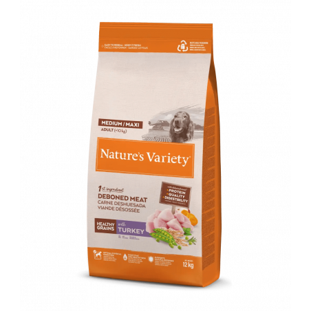 Nature's Variety Healthy Grain Medium/Maxi Adult Turkey 12 kg