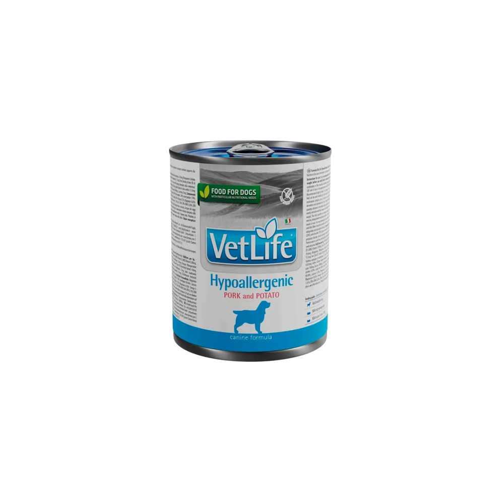 Farmina Vet Life Dog Lata Hypoallergenic Cerdo y Patata 300 Gr