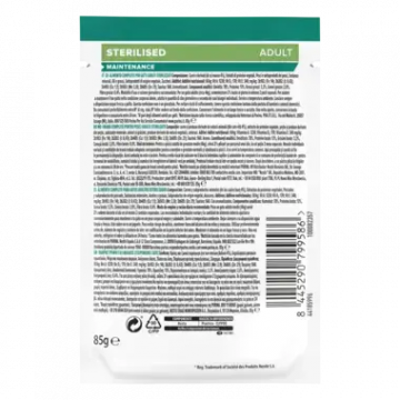 Purina Pro Plan Sobre Gato Adulto Sterilised Buey 85 gr