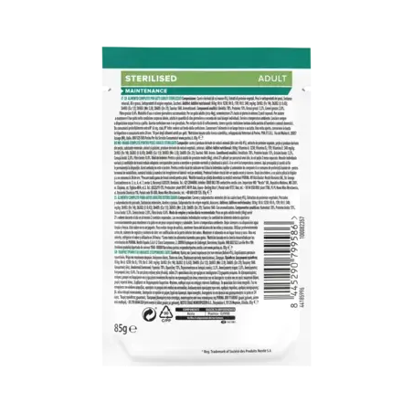 Purina Pro Plan Sobre Gato Adulto Sterilised Buey 85 gr