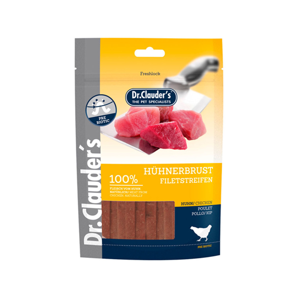 Dr.Clauder´s Snacks Tiras de Pechuga de Pollo para Perros