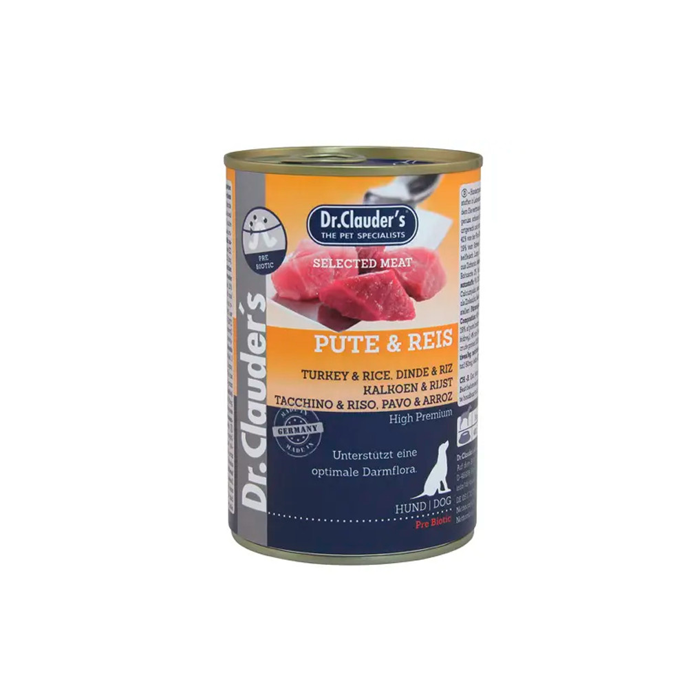 Dr.Clauders Lata de Pavo y Arroz para Perros