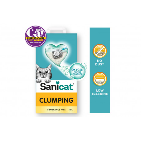 Sanicat Clumping Arena para Gatos Sin Perfume