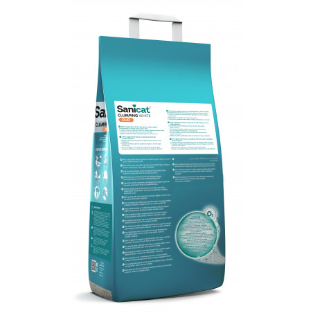 Sanicat Clumpling White Duo Arena para Gatos Aroma Vainilla y Mandarina