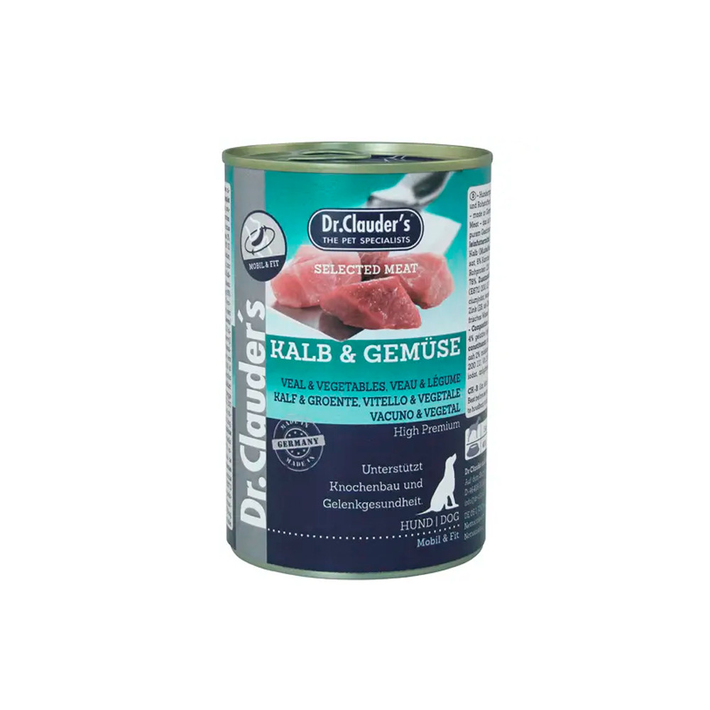 Dr.Clauders Lata de Ternera y Verduras para Perros